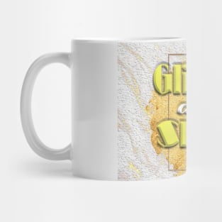 Glitter and shine yellow white cool Mug